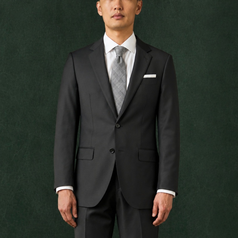 Spier & MacKay Blazer Size 40 Short Black Wool Suit Jacket Two Button Side Vent